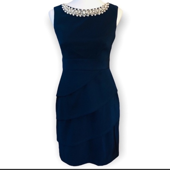 Navy Blue Cocktail Dress by Connected - Picture 1 of 15